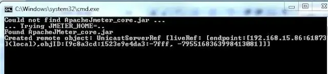 execute jmeter-server