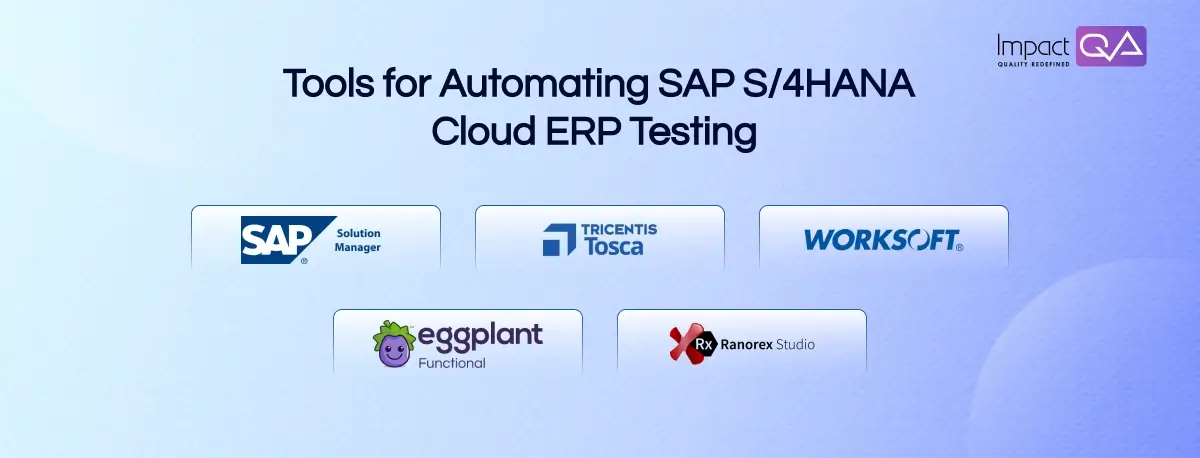 Tools for Automating SAP S/4HANA Cloud ERP Testing