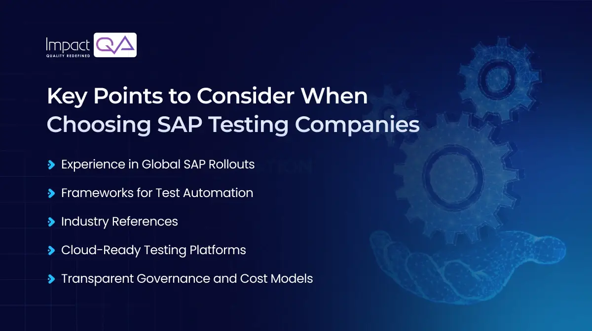 Key Points to Consider When Choosing SAP Testing Companies